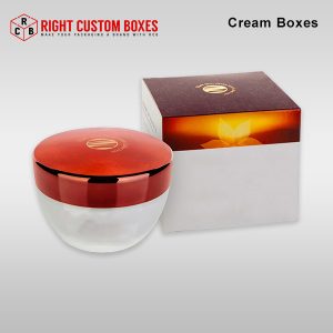 custom printed cream packaging